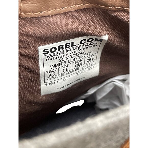 Sorel Womans brown leather ankle waterproof boots Sz 9.5 SKU 9615 - Picture 6 of 16